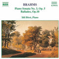 J. Brahms: Piano Sonata 3 / Ballades Op 10 - CD