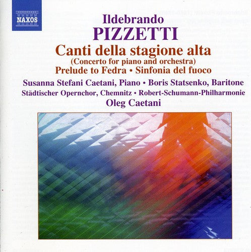 Pizzetti / Caetani / Robert-Schumann Philharmonie: Concerto for Piano & Orchestra / Prelude to Fedra - CD