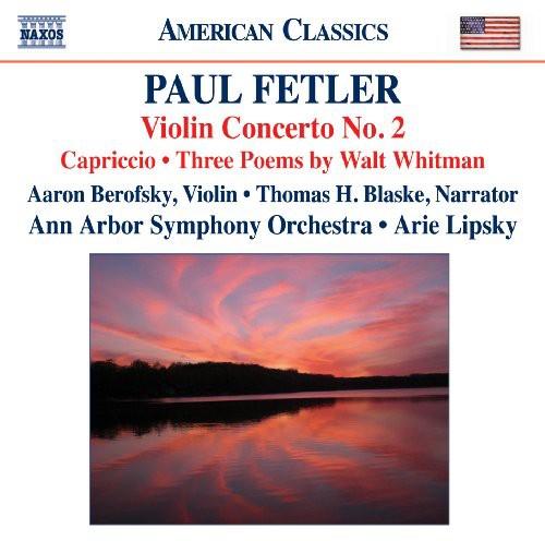 Arie Lipsky: Violin Concerto No 2: Capriccio Three Poems Walt - CD