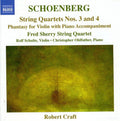 Fred Sherry String Quartet: String Quartets Nos 3 & 4 - CD