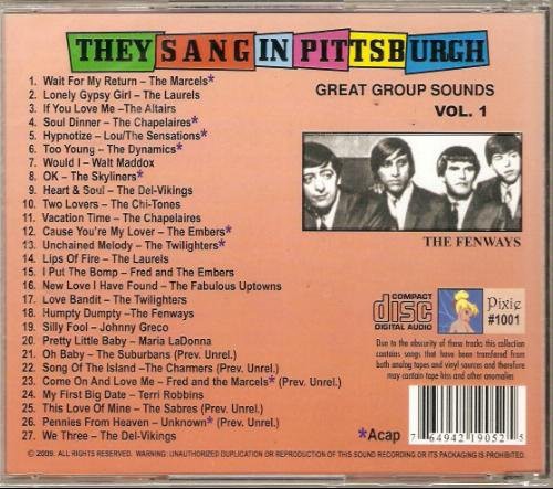 Various Artists: They Sang In Pittsburgh, Vol. 1 - CD