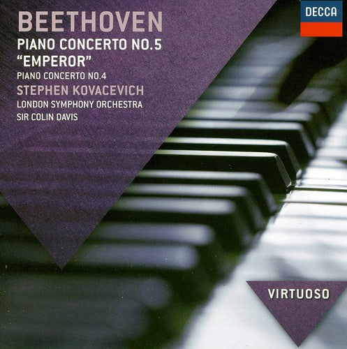 Stephen Kovacevich: Virtuoso: Beethoven Piano Crto No 5 / Emperor - COMPACT DISCS
