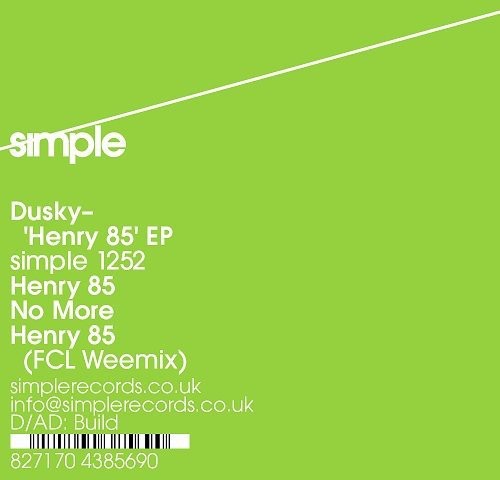 Dusky: Henry 85 - 12-INCH SINGLE