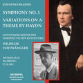Brahms / Furtwangler: Sinfonie 1 Haydn Variatio - CD
