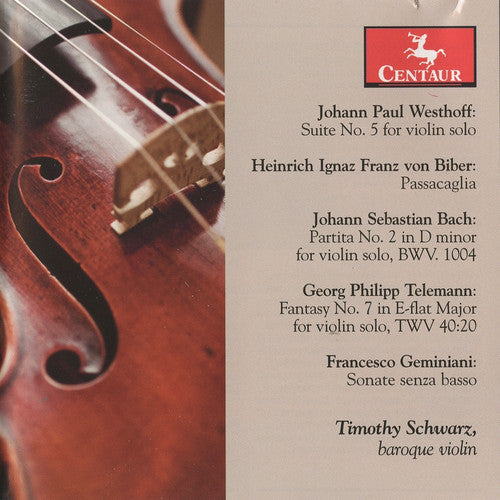 Tim Schwarz: Suite No 5 for Violin Solo / Partita No 2 - CD