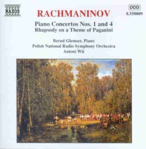 S. Rachmaninoff: Piano Ctos 1 & 4: Rhapsody on a Theme of Paganini - COMPACT DISCS