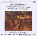 Albinoni / Kussmaul / Heidelberg: Violin Cons - COMPACT DISCS