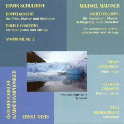 Schulhoff / Klambauer / Zellinger / Theis: Double Concerto for Flute Piano & Strimgs: Sym 2 - CD