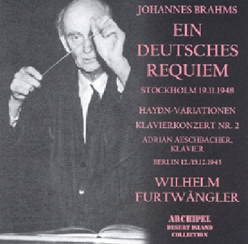 Brahms / Furtwangler: Ein Deutsches Requiem - CD