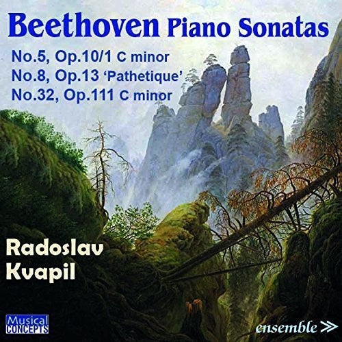 Beethoven / Kvapil, Radoslav: BEETHOVEN: Piano Sonatas No. 5 Op.10/1, No.8 Op. 13 - CD