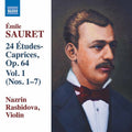 Sauret / Rashidova: Emile Sauret: 24 Etudes-Caprices, Op. 64 1 - CD