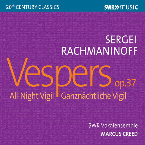 Rachmaninoff / Koch / Creed: Vespers 37 All Night Vigil - CD