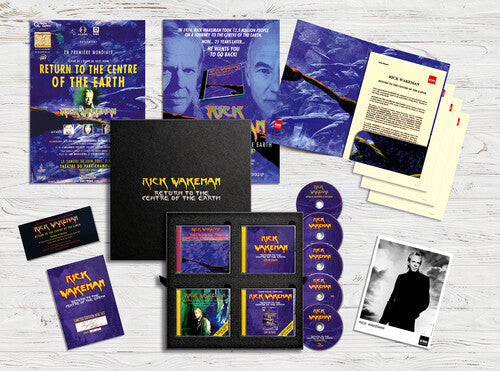 Rick Wakeman: Return To The Centre Of The Earth (Deluxe Box 4CD+DVD, Press Pack, Photo, Posters) - CD