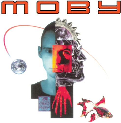 Moby: Moby - Black/White Marble on Blue -LP