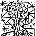 Chrisman: Makila - White W/black Splatter -LP