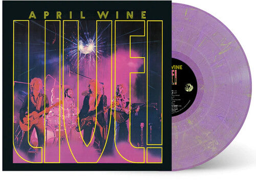 April Wine: Live! - Purple With Yellow Specs Vinyl 180G - (VINYL LP)