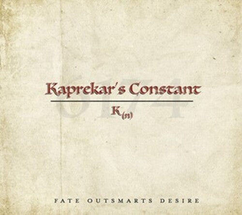 Kaprekar's Constant: Fate Outsmarts Desire - COMPACT DISCS