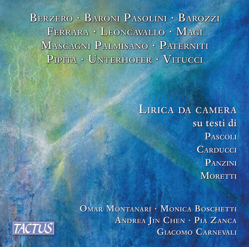 Pia Zanca: Lirica Da Camera Su Testi Di Pascoli Carducci Ti - CD