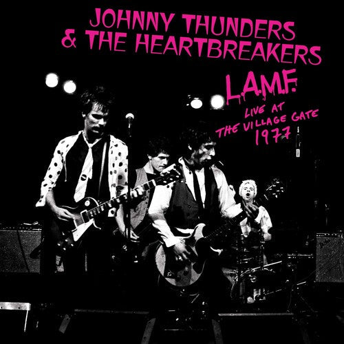 Johnny Thunders & Heartbreakers: L.A.M.F.  Live At The Village Gate 1977 - pink/black splatter - (VINYL LP)