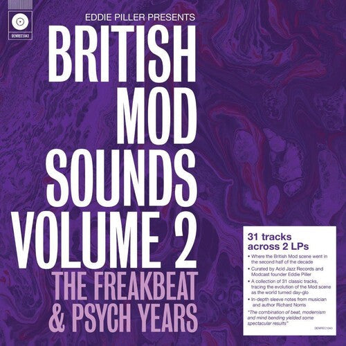 Various Artists: Eddie Piller Presents British Mod Sounds Of The 1960s Volume 2: The Freakbeat & Psych Years / Various - 140-Gram Black Vinyl -LP
