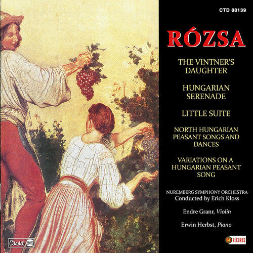 Rozsa: Vintner's Daughter Hungarian Serenade Little Suite North Hungarian    Peasant Songs - COMPACT DISCS