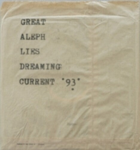 Current 93: Great Aleph Lies Dreaming -LP