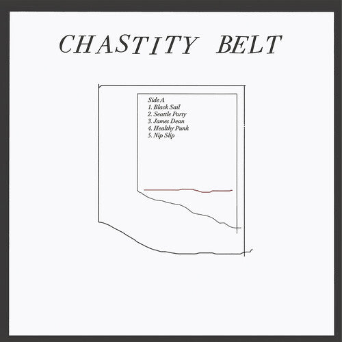 Chastity Belt: No Regerts (10th Anniversary Edition) Black & White Swirl -LP