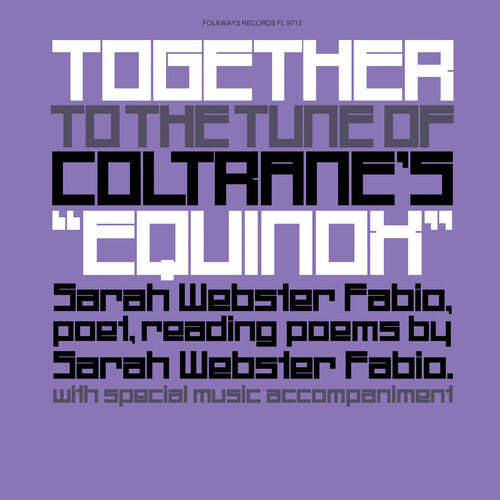 Sarah Webster Fabio: Together to the Tune of Coltrane's equinox -LP