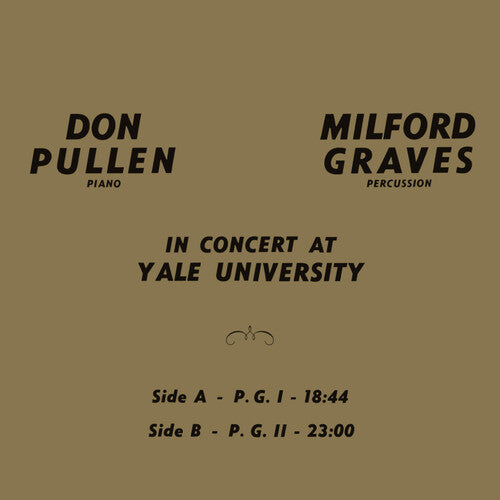 Milford Graves: In Concert At Yale University -LP