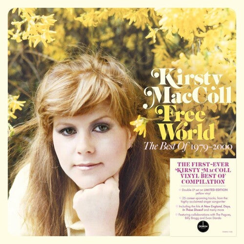 Kirsty MacColl: Free World: The Best Of Kirsty Maccoll 1979-2000 - 140-Gram Yellow Colored Vinyl -LP
