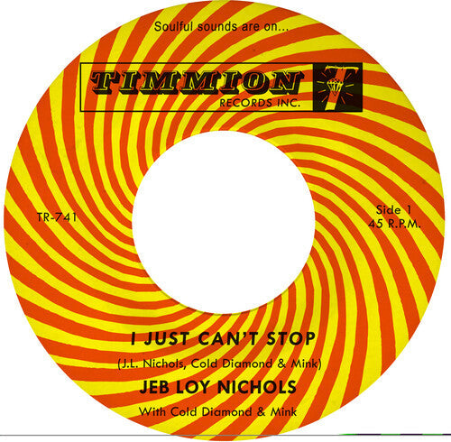 Jeb Loy Nichols: I Just Can't Stop - 7-INCH SINGLE
