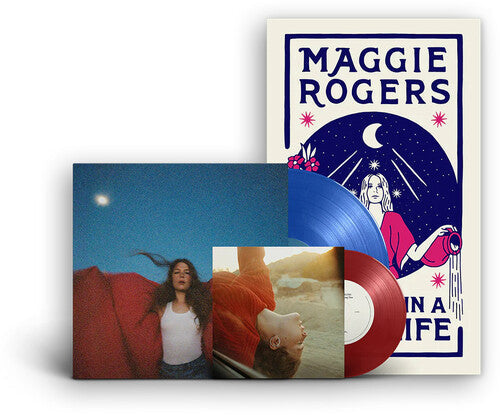 Maggie Rogers: Heard It In A Past Life: 5th Anniversary - Deluxe Edition on Blue Colored Vinyl with Bonus Red Colored 7-Inch Vinyl & Poster - (VINYL LP)