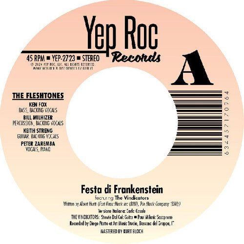 The Fleshtones: Festa Di Frankenstein / The Dedication Song - 7-INCH SINGLE