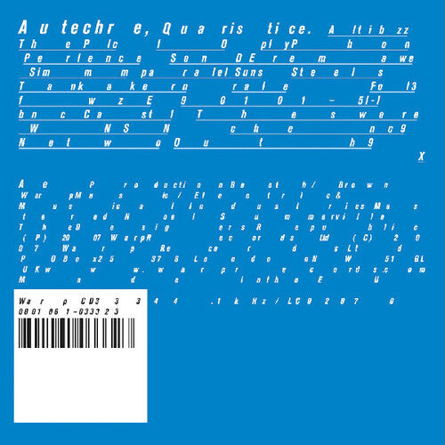 Autechre: Quaristice - (VINYL LP)