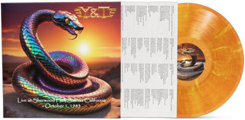 Y & T: Live at Sherwood Hall, Salinas, California - October 1, 1983 - Clear Tangerine with yellow swirl - (VINYL LP)
