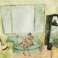 Awakebutstillinbed: what people call low self-esteem is really just seeing yourself the way that other people see you (FOREST GREEN & SEA GLASS SPLIT VINYL) - (VINYL LP)