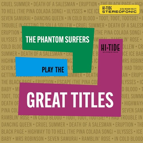 The Phantom Surfers: Play The Great Titles - Clear Green - (VINYL LP)