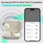 AI Translation Earbuds Real Time, 144 Language Translator Ear buds, Audifonos Traductores Inglés Español, 3-in-1 Translating Wireless Earphones Bluetooth Headphones for Travel Learning Business